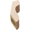 Ekena Millwork 3-inch W x 6-inch D x 10-inch H Carmel Rough Cedar Woodgrain TimberThane Knee Brace, Primed BRCUR03X06X10CARRCPR - alternate 3
